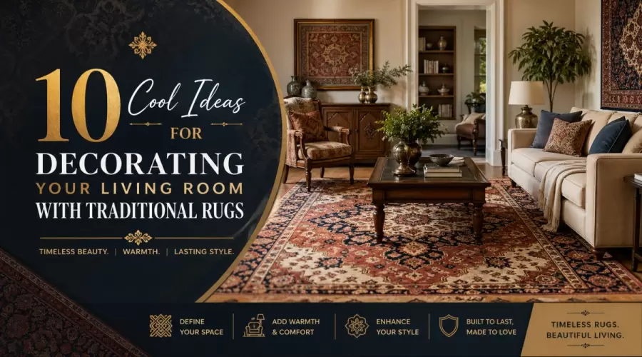 Traditional Rugs: 10 Stunning Living Room Decor Ideas